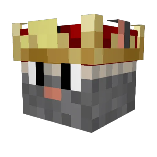 BlejdV Minecraft avatar head, 3D render