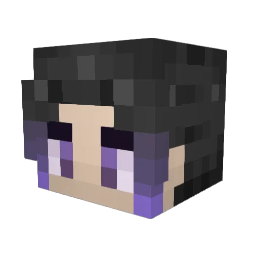 Bleka09 Minecraft avatar head, 3D render