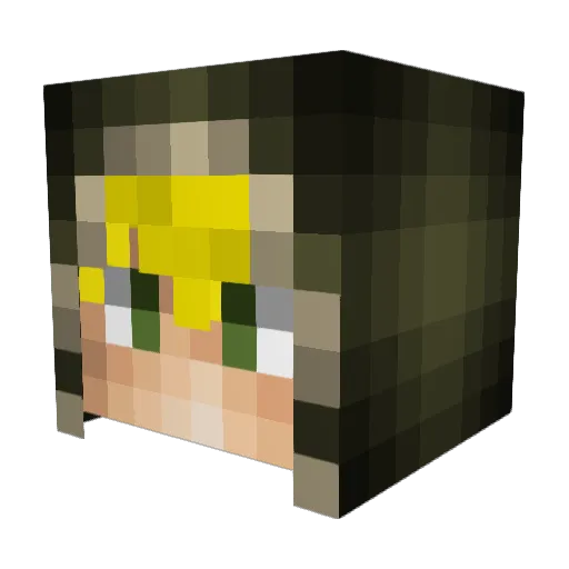 Blemur Minecraft avatar head, 3D render