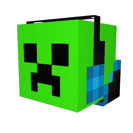 BlenAndChlarie Minecraft avatar head, 3D render