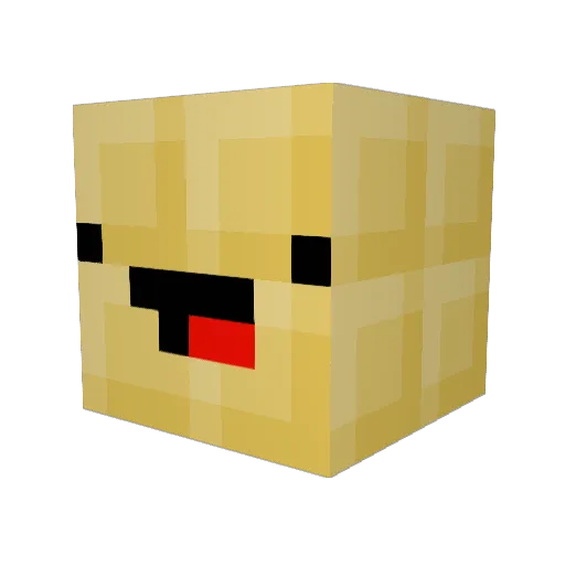 Blender_Kalender Minecraft avatar head, 3D render