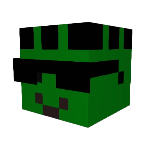 Blendi121 Minecraft avatar head, 3D render