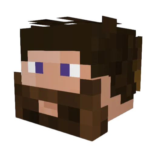 BlendsGaming Minecraft avatar head, 3D render