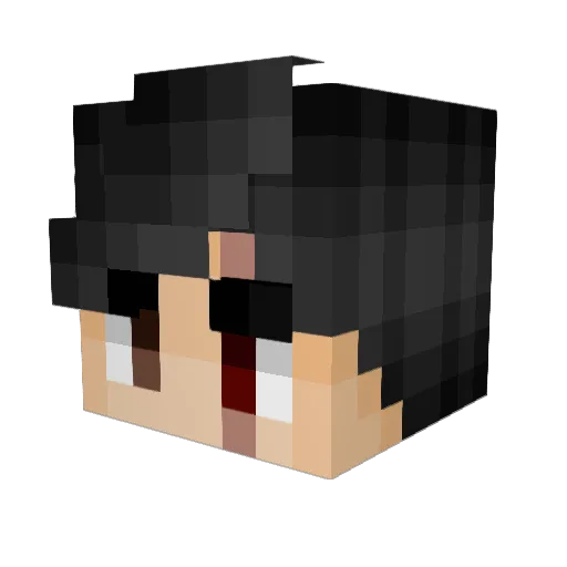 Bleno Minecraft avatar head, 3D render