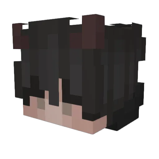 BlerryHD Minecraft avatar head, 3D render