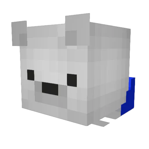 Bless14 Minecraft avatar head, 3D render