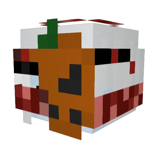 BlessIsDum Minecraft avatar head, 3D render