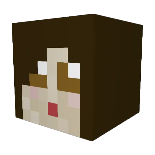 BlessTheJess Minecraft avatar head, 3D render