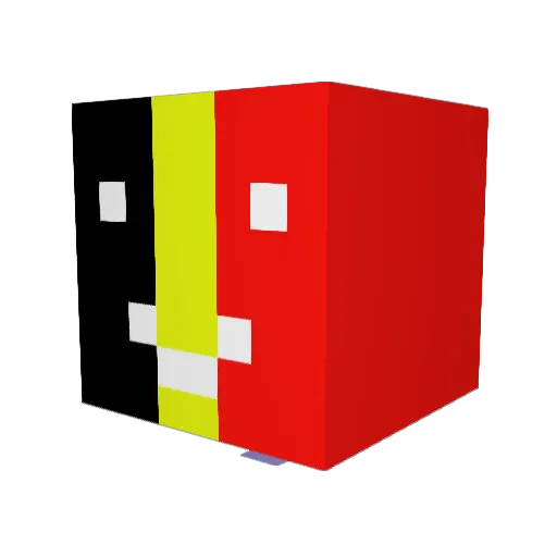 Bless_Jibby Minecraft avatar head, 3D render