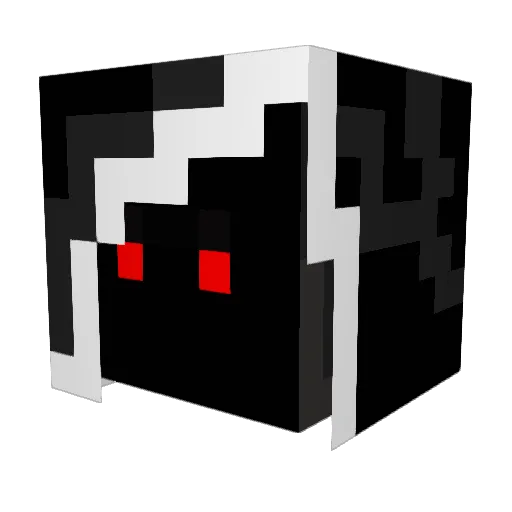 BlessedUndead Minecraft avatar head, 3D render