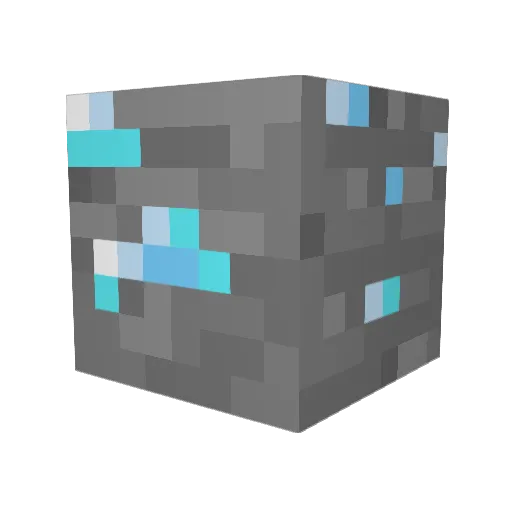 BlessedV3 Minecraft avatar head, 3D render