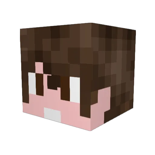 Blestod Minecraft avatar head, 3D render