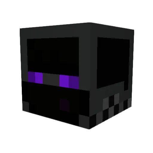 Bleulalie Minecraft avatar head, 3D render
