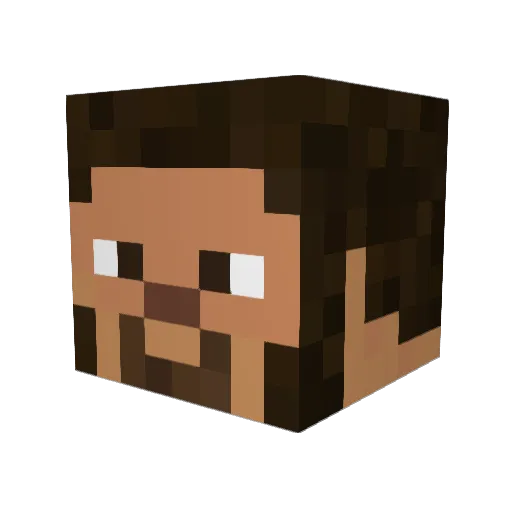 Blewme23 Minecraft avatar head, 3D render