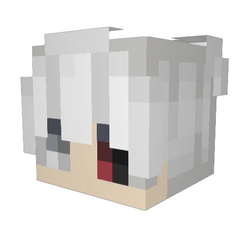 BlgGreg Minecraft avatar head, 3D render