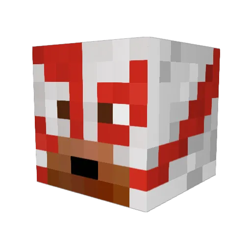 Blibe8 Minecraft avatar head, 3D render
