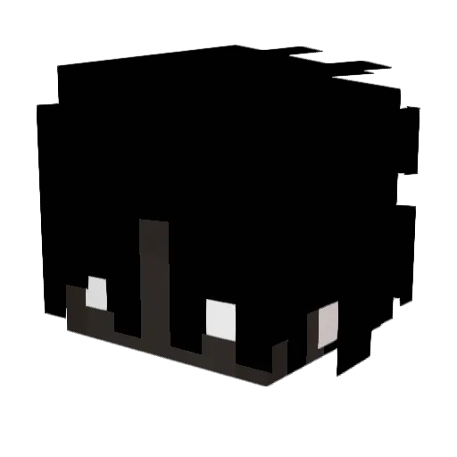 Blicksx Minecraft avatar head, 3D render