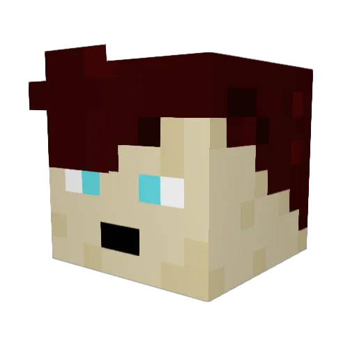 Blight_002 Minecraft avatar head, 3D render