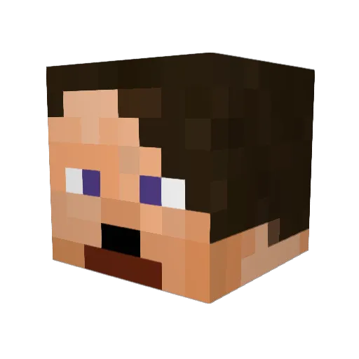 Blightghast Minecraft avatar head, 3D render