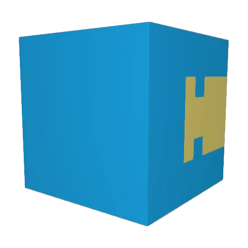 Blimpishness Minecraft avatar head, 3D render