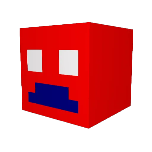 Blimpx Minecraft avatar head, 3D render