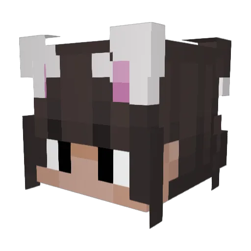 BlinMaster Minecraft avatar head, 3D render