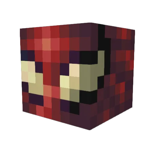 Blin_Machine Minecraft avatar head, 3D render