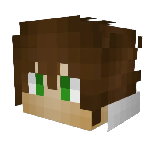 BlindBanana_ Minecraft avatar head, 3D render