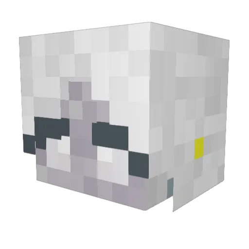 BlindJester Minecraft avatar head, 3D render
