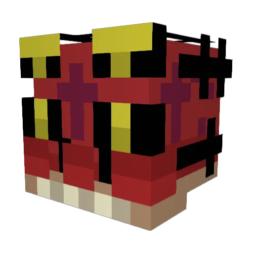 Blind_Mantis Minecraft avatar head, 3D render