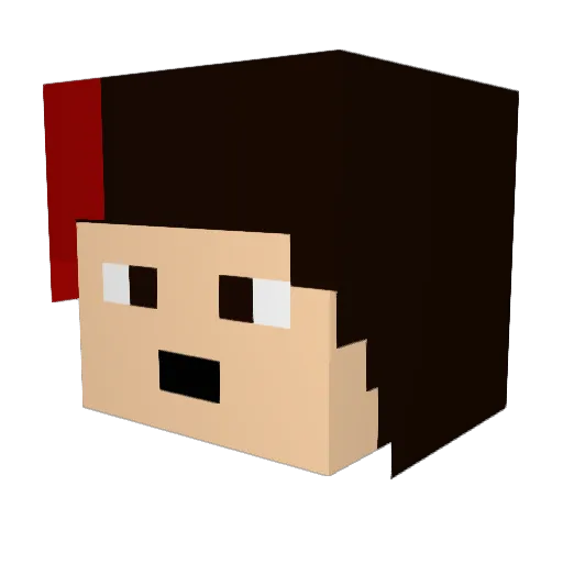 BlindedLight09 Minecraft avatar head, 3D render