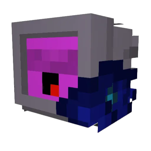 Blinded_Galaxy Minecraft avatar head, 3D render