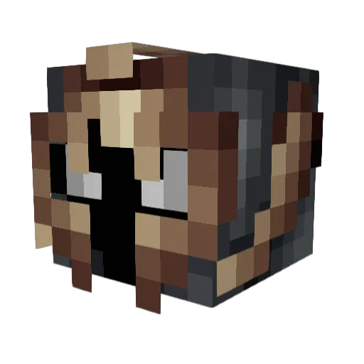 BlindingParadox Minecraft avatar head, 3D render