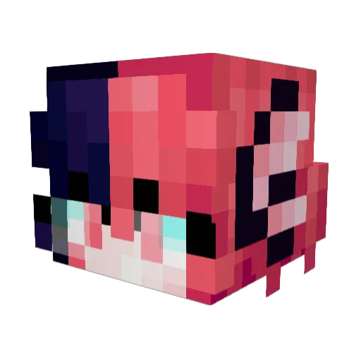 BlindinglySalty Minecraft avatar head, 3D render