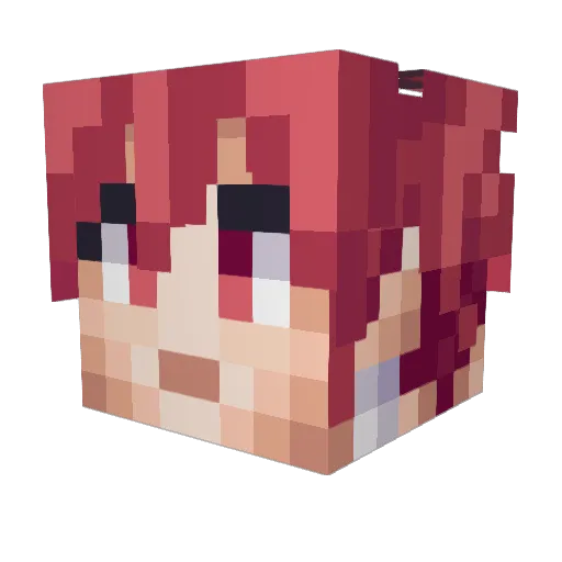 Blindknagg Minecraft avatar head, 3D render
