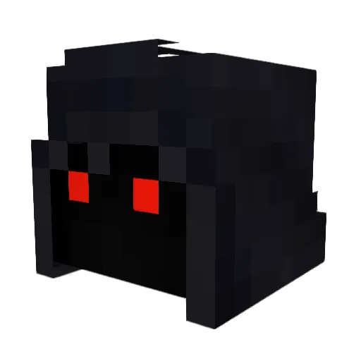 BlindlySighted Minecraft avatar head, 3D render