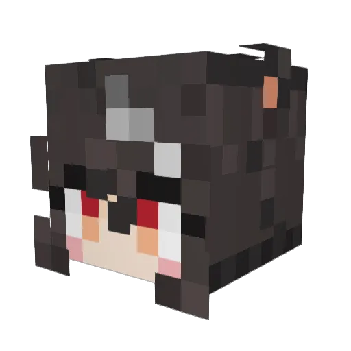 BlingBlingBy Minecraft avatar head, 3D render
