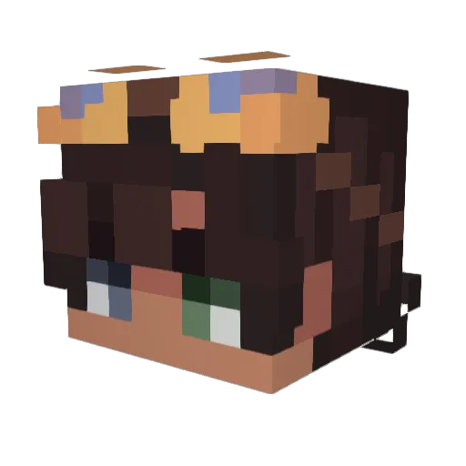 Bling_Bling_Boy2 Minecraft avatar head, 3D render