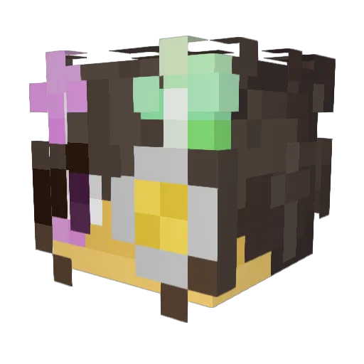 Blinglonglering Minecraft avatar head, 3D render