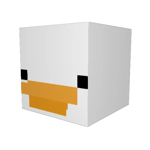 Blink317 Minecraft avatar head, 3D render