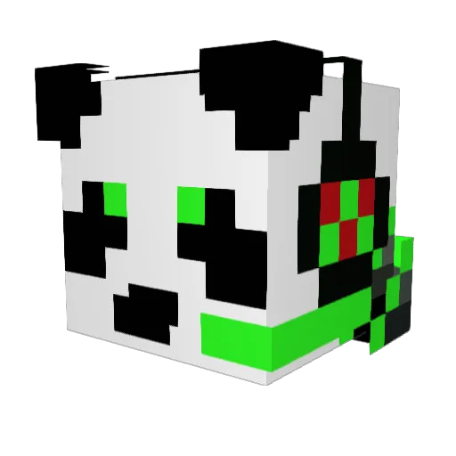 BlinkusMaximus Minecraft avatar head, 3D render