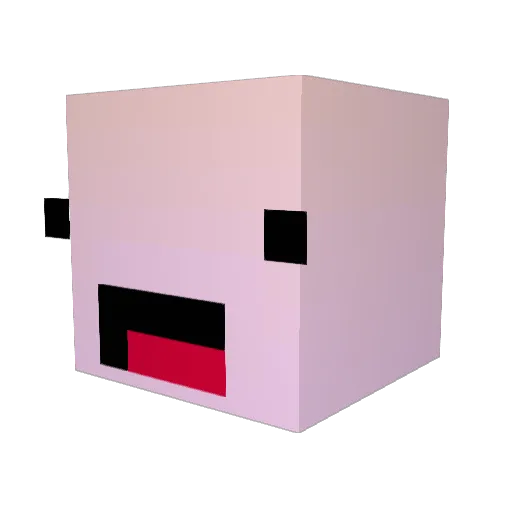 Blinkz_2 Minecraft avatar head, 3D render
