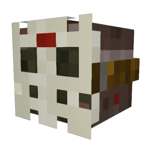 Bliptide Minecraft avatar head, 3D render