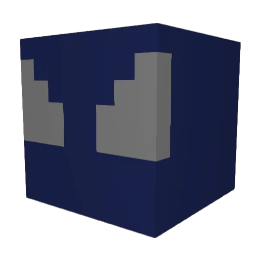 BlissGhoul Minecraft avatar head, 3D render