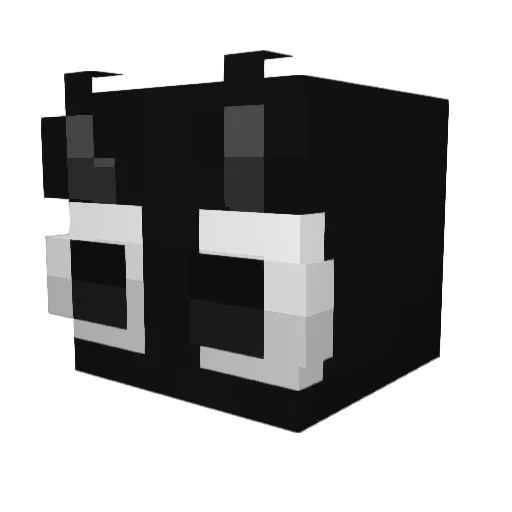 Blissimiya Minecraft avatar head, 3D render