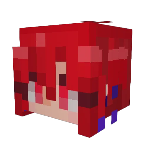 BlissnEso Minecraft avatar head, 3D render