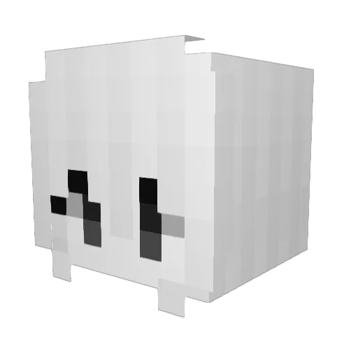 Blisual Minecraft avatar head, 3D render