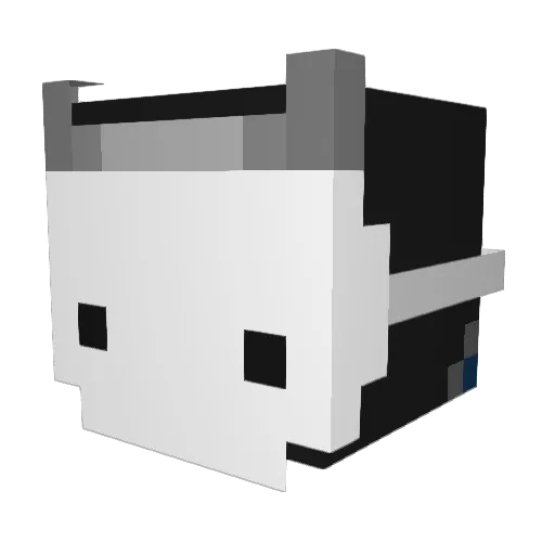 BlitZery Minecraft avatar head, 3D render