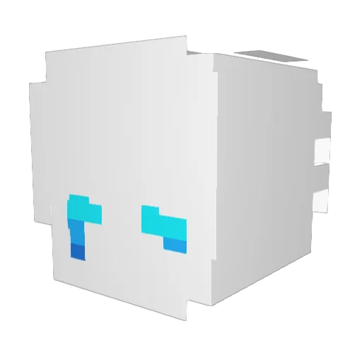 Blit_s Minecraft avatar head, 3D render