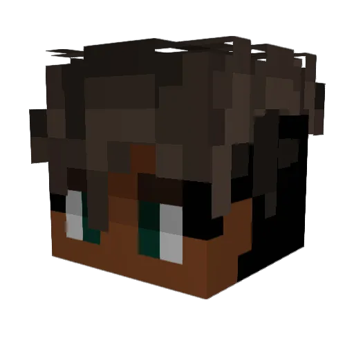 Blitenier Minecraft avatar head, 3D render